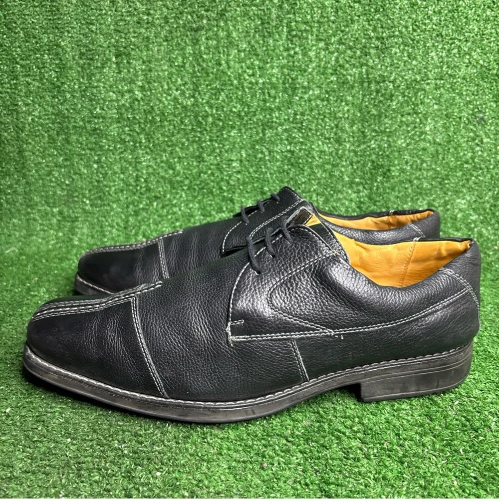 Sandro Moscoloni‎ Oxford Men's Size 11.5 Black Leather Dress Shoe Split Toe